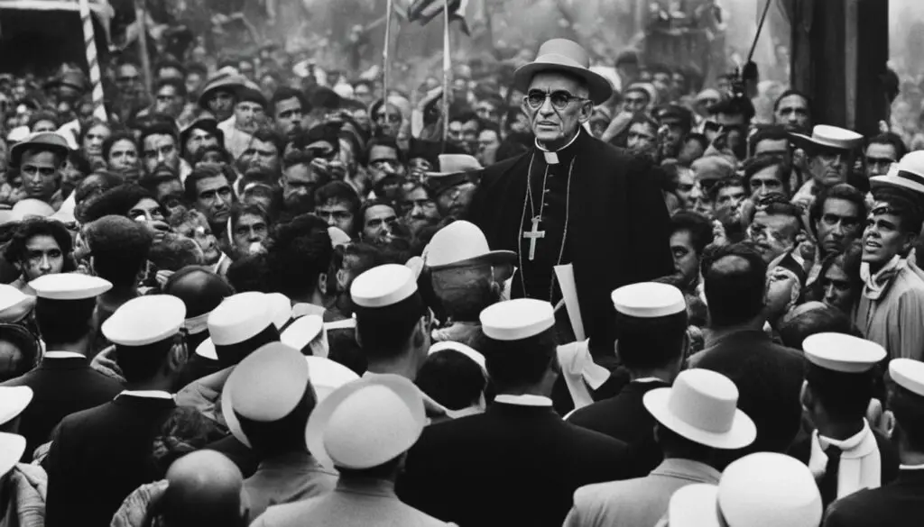 Archbishop Óscar Romero facing challenges