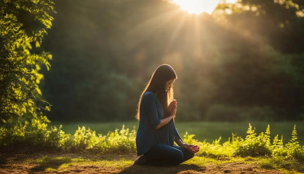 anxiety relief through prayer