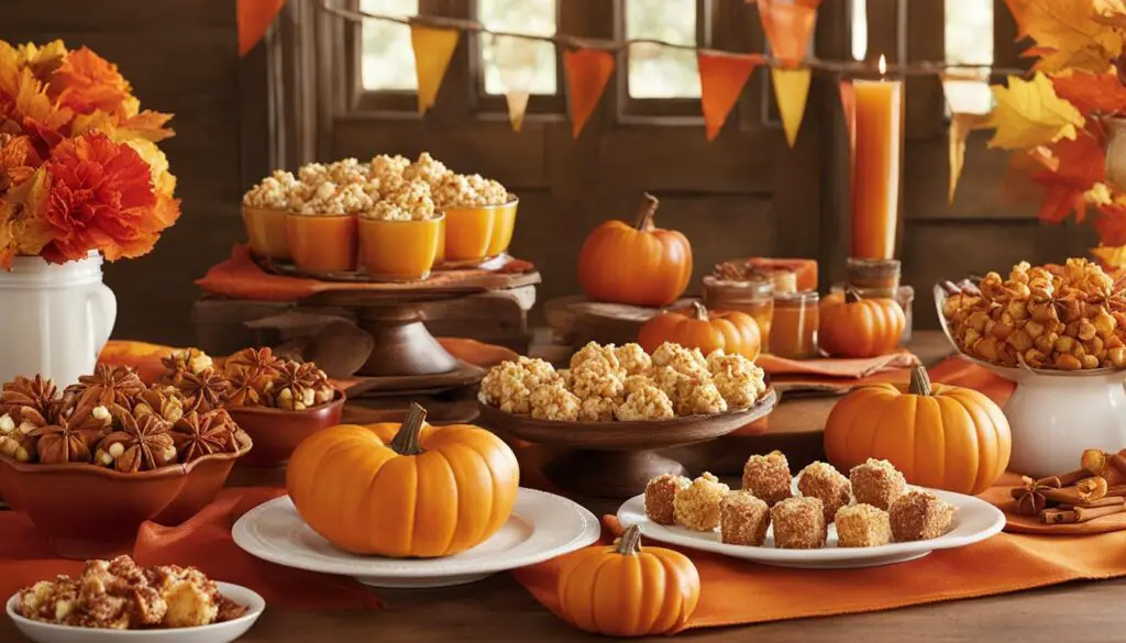 fall-themed snacks for youth group parties